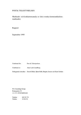 Förstasida: PTS 1995