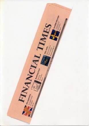 Förstasida: FINANCIAL TIMES (1995) Telecom in Sweden. A Glimpse of the Future. .