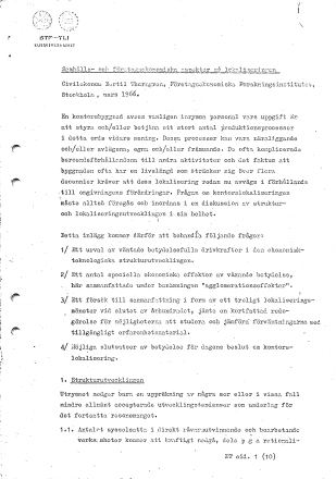 Förstasida: Thorngren (1966 b) Samhälls- och företagsekonomiska aspekter på lokalisering .
