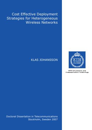 Förstasida: Johansson_K_2007_Cost_Effective_Deployment_KTH_Dissertation
