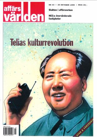 Förstasida: AFFÄRSVÄRLDEN (1995) Telias kulturrevolution