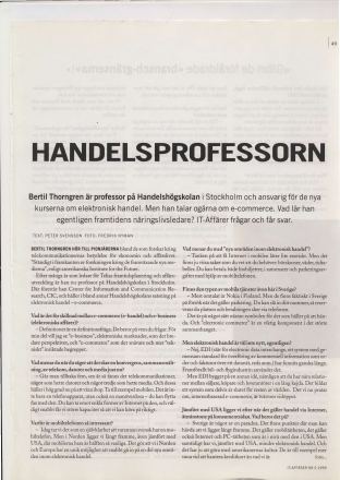 Förstasida: IT-AFFÄRER (1999) Handelsprofessorn