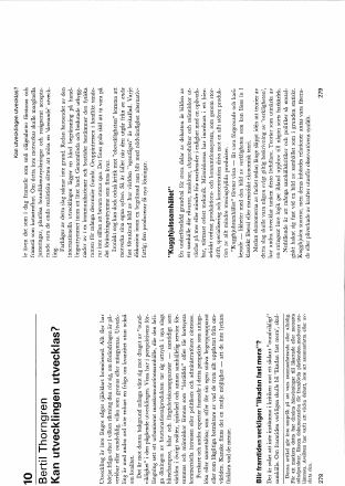 Förstasida: Thorngren, B. (1970). Kan utvecklingen utvecklas?. In: Lundberg E., Ekonomiskt politik i förvandling. EFI. Norstedts. p. 278-286.