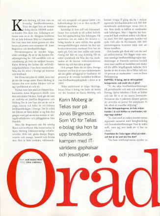 Förstasida: KAPITAL_2000_Karin_Moberg