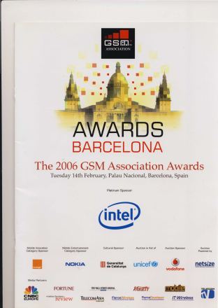 Förstasida: GSMA REWARDS (2006) Barcelona