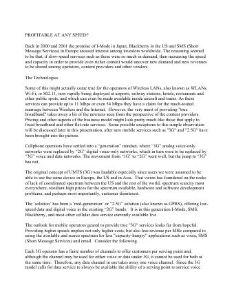 Förstasida: Thorngren, B (2006a). Profitable at Any Speed. In: Grobel, Noam, Feldmann Mobile Media, Content and Services for Wireless Communication . New Jersey: Lawrence Erlbaum Publishers.